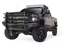 Fab Fours CH05-S1360-1 Black Steel Front Ranch Bumper with Full Grill Guard