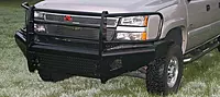 Fab Fours CH05-S1360-1 Black Steel Front Ranch Bumper with Full Grill Guard