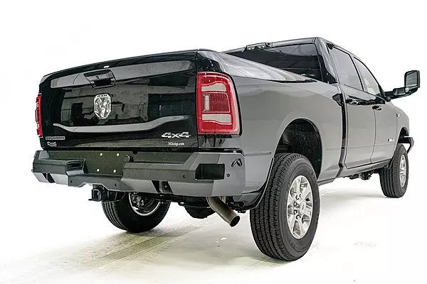 Fab Fours 19-C Ram 2500 or 3500 New Body Style Premium Matte Black Bumper Rear (DR19-W4451-1)