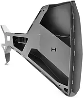 Fab Fours TT10301 Trail Doors; 2 Stage Matte Black Po