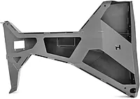Fab Fours TT10301 Trail Doors; 2 Stage Matte Black Po