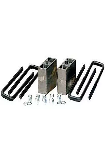 Fabtech (FTS21110) 1" Rear Block and U-Bolt Kit for Silverado/Sierra 2500 HD