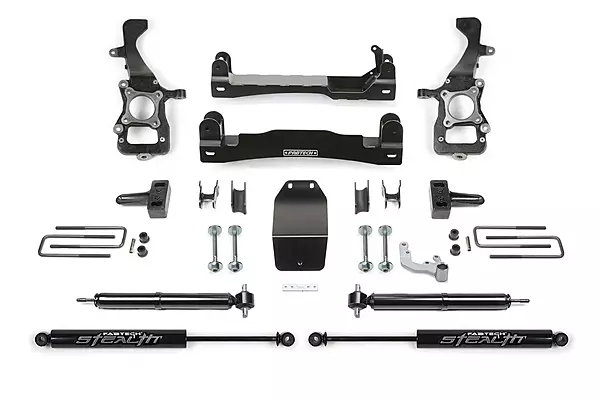 Fabtech 4BASIC 2021 F150 4WD Lift System with Stealth Shocks