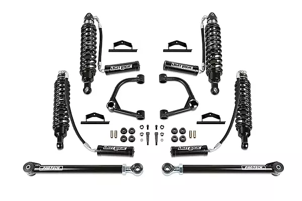 Fabtech - 21-22 Ford Bronco 4-Door 4WD 4in UCA Kit w/Uniball & Resi Coilovers (K2385DL)