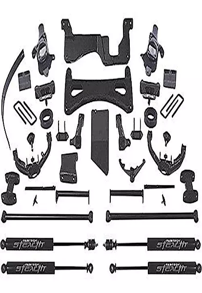 Fabtech FTS21013BK 8" Lift Kit Component Box 3, Black For Select GM K2500/3500 Heavy Duty Trucks