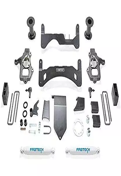 Fabtech FTS21171 6in Coil Spring Spacer Kit for 2014 GM 1500