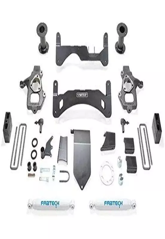 Fabtech FTS21171 6in Coil Spring Spacer Kit for 2014 GM 1500