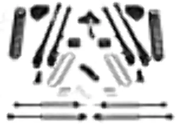 Fabtech FTS22250 Coil Spring Kit For 6 in. Lift For PN[K2255/K2255M/K2255DL/K2256/K2256M/K2256DL/K2257/K2257M/K2257DL] Coil Spring Kit