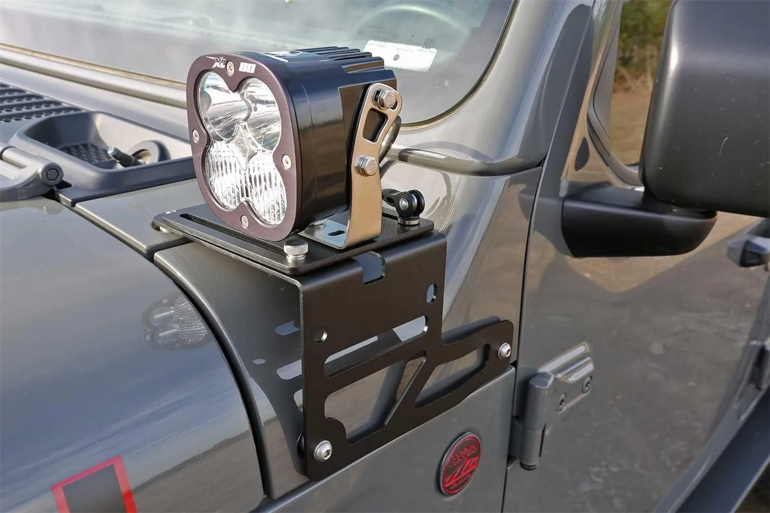Fabtech FTS24270 Light Bracket Kit Fits Jeep Wrangler