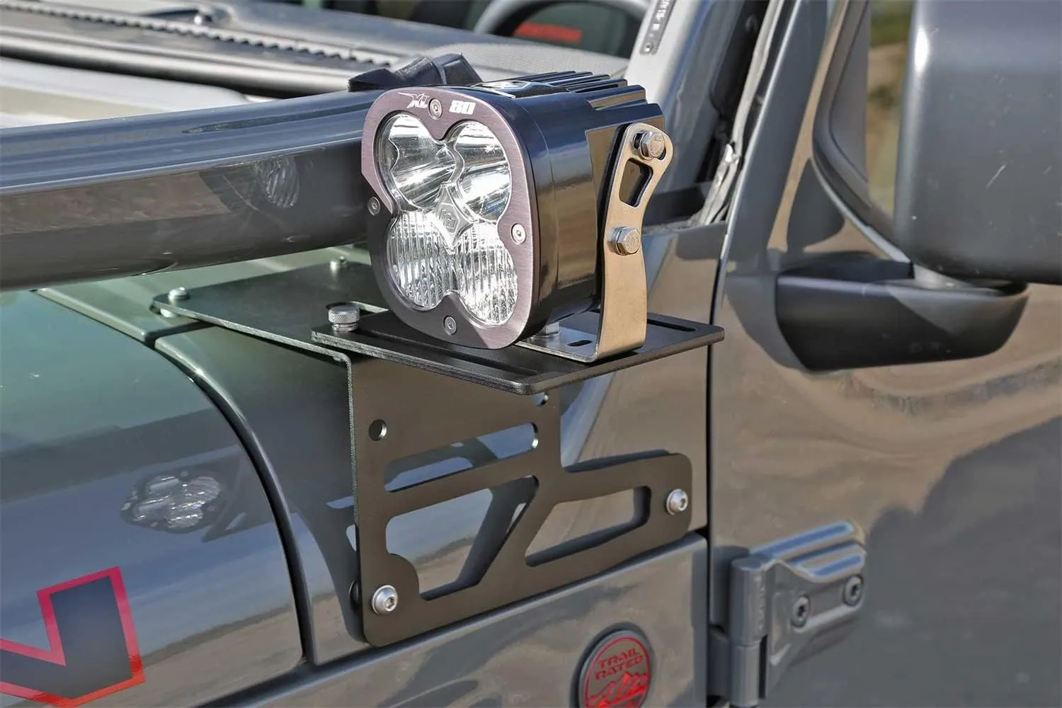 Fabtech FTS24270 Light Bracket Kit Fits Jeep Wrangler