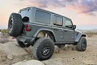 Fabtech FTS24272 Tube Fenders; Rear;