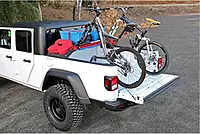 Fabtech - 20-21 Jeep Gladiator 4WD Cargo Rack Bike Mount Kit (FTS24263)