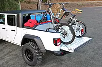 Fabtech - 20-21 Jeep Gladiator 4WD Cargo Rack Bike Mount Kit (FTS24263)