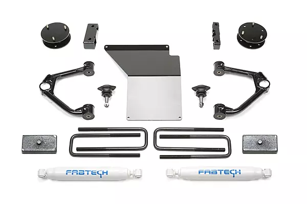 Fabtech K1059 Budget Lift System w/ Performance Shocks 4 in. Lift