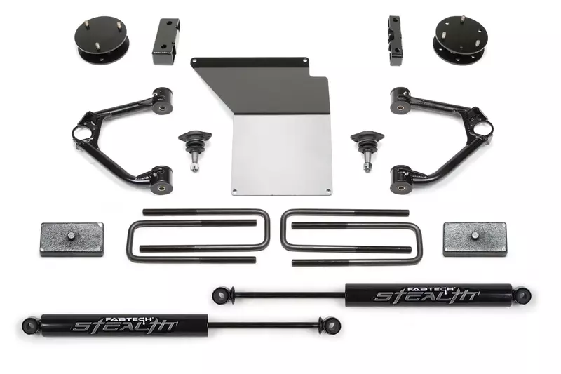 FABTECH K1070M Budget Lift Kit Suspension w/ Stealth (Front)