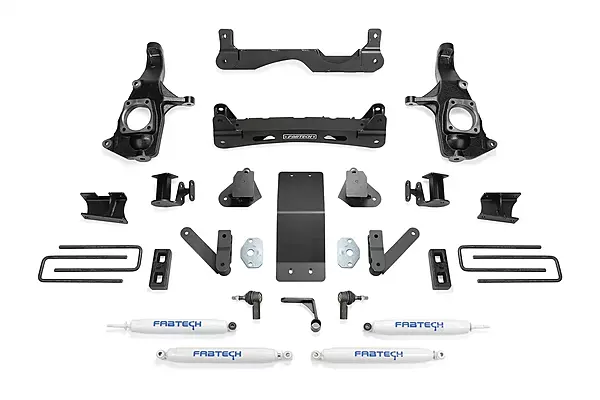 Fabtech K1121 Crossmember System 4 in. Lift w/Performance Shocks Crossmember System