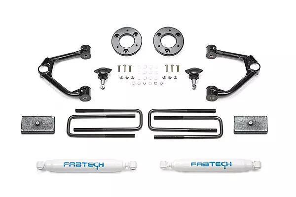 Fabtech K1152 Ball Joint Control Arm Lift System 1.5 in. Lift w/ Rear Performance Shocks