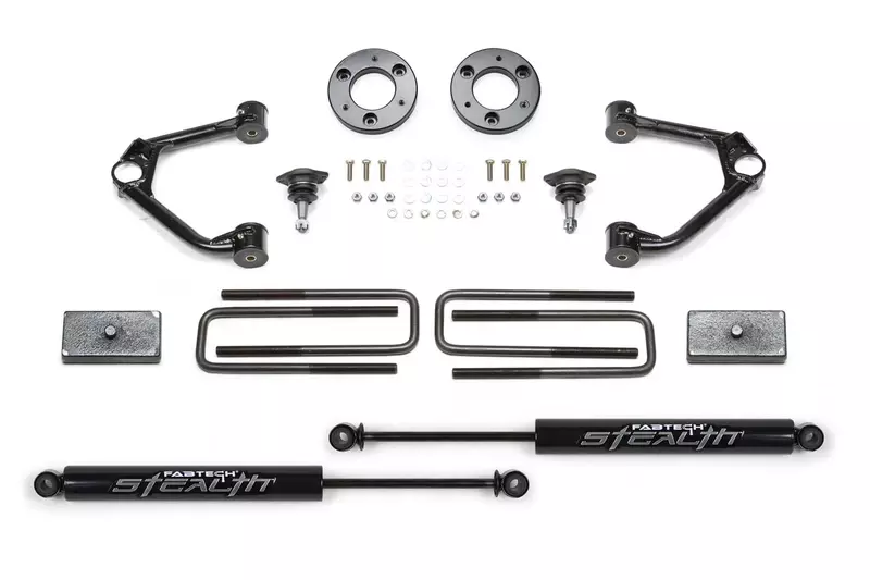 Fabtech K1152M Ball Joint Control Arm Lift System 1.5 in. Lift w/Rear Stealth Shocks Ball Joint Control Arm Lift System
