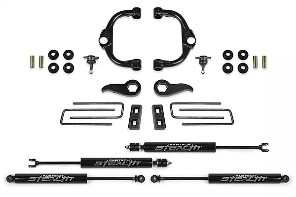 Fabtech K1179M 3.5 in. Ball Joint UCA Lift System w/Stealth Shocks
