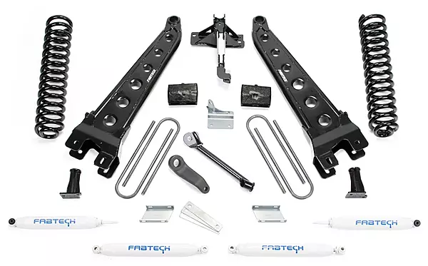Fabtech K2119 Radius Arm Lift System with Performance Shocks, 6 in. Lift