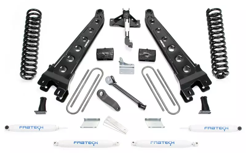 Fabtech K2119 Radius Arm Lift System with Performance Shocks, 6 in. Lift