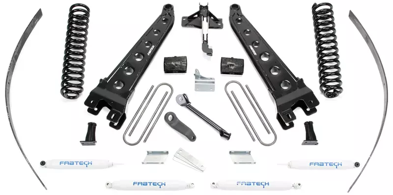Fabtech K2124 Radius Arm Lift System w/Performance Shocks 8 in. Lift w/Factory Overload Radius Arm Lift System