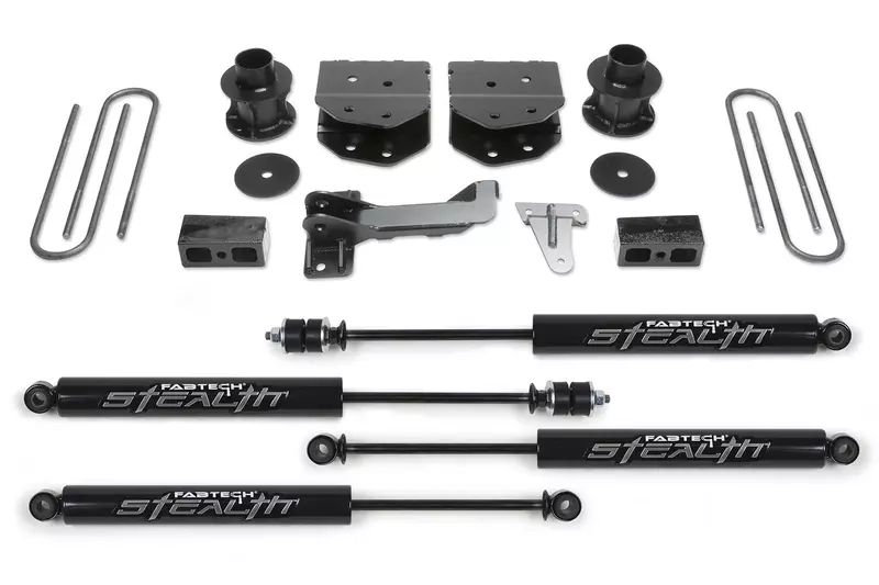 Fabtech K2160M 4 in. Budget Lift System w/ Stealth Monotube Shocks