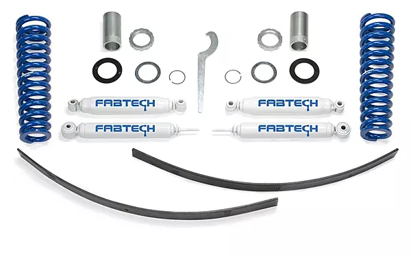 Fabtech K7015 Coilover Lift System w/ Performance Shocks, Adjustable 0-3.5 in Lift