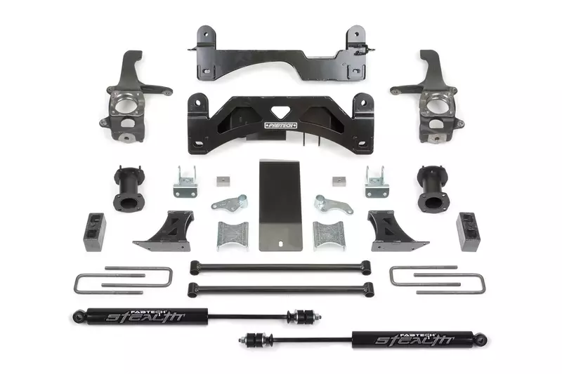 Fabtech K7054M Coil Spacer System 6 In. Lift Incl. Rear Stealth Shocks Coil Spacer System