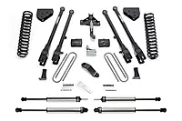 FABTECH Lift Kit Suspension 6 4LINK System w/ Coils & DLSS