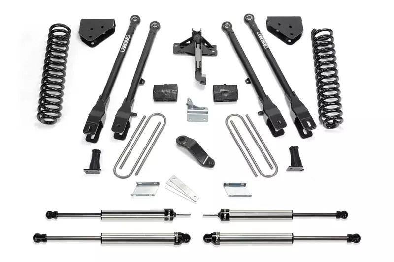 FABTECH Lift Kit Suspension 6 4LINK System w/ Coils & DLSS