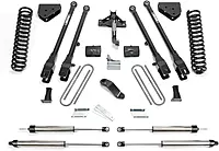FABTECH Lift Kit Suspension 6 4LINK System w/ Coils & DLSS