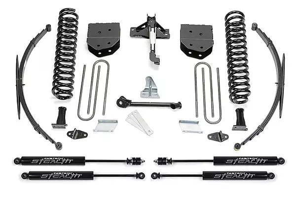 FABTECH Lift Kit Suspension - 8 Basic System with Stealth & Rear Lift