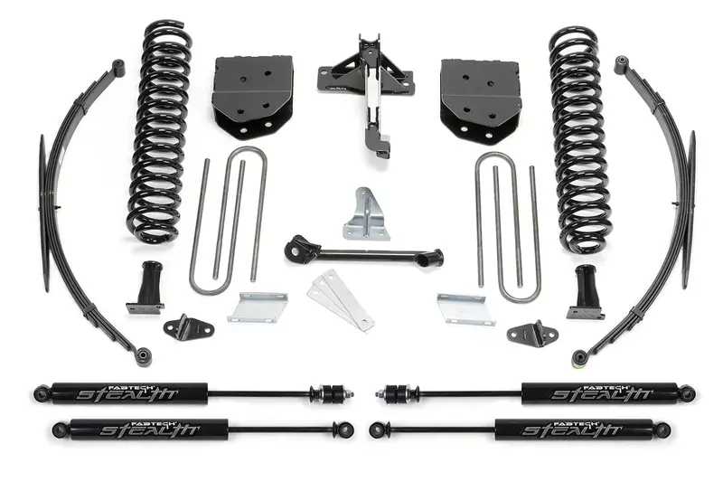 FABTECH Lift Kit Suspension - 8 Basic System with Stealth & Rear Lift