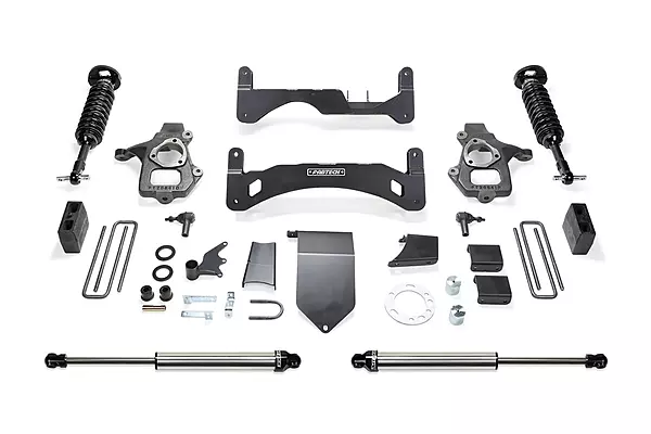 FABTECH Lift Kit Suspension 6 PERF SYS G2 with 2.5 & 2.2 Shocks