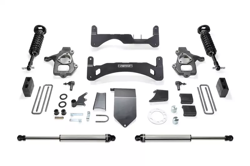 FABTECH Lift Kit Suspension 6 PERF SYS G2 with 2.5 & 2.2 Shocks