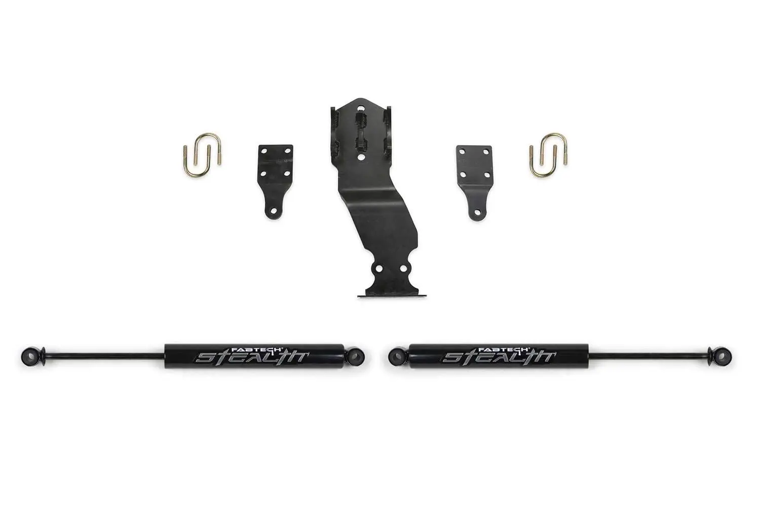 Fabtech FTS22302 Stealth Dual Steering Stabilizer Kit