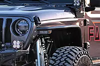 Fabtech FTS24212 Tube Front Fenders for 2018-2019 Jeep JL