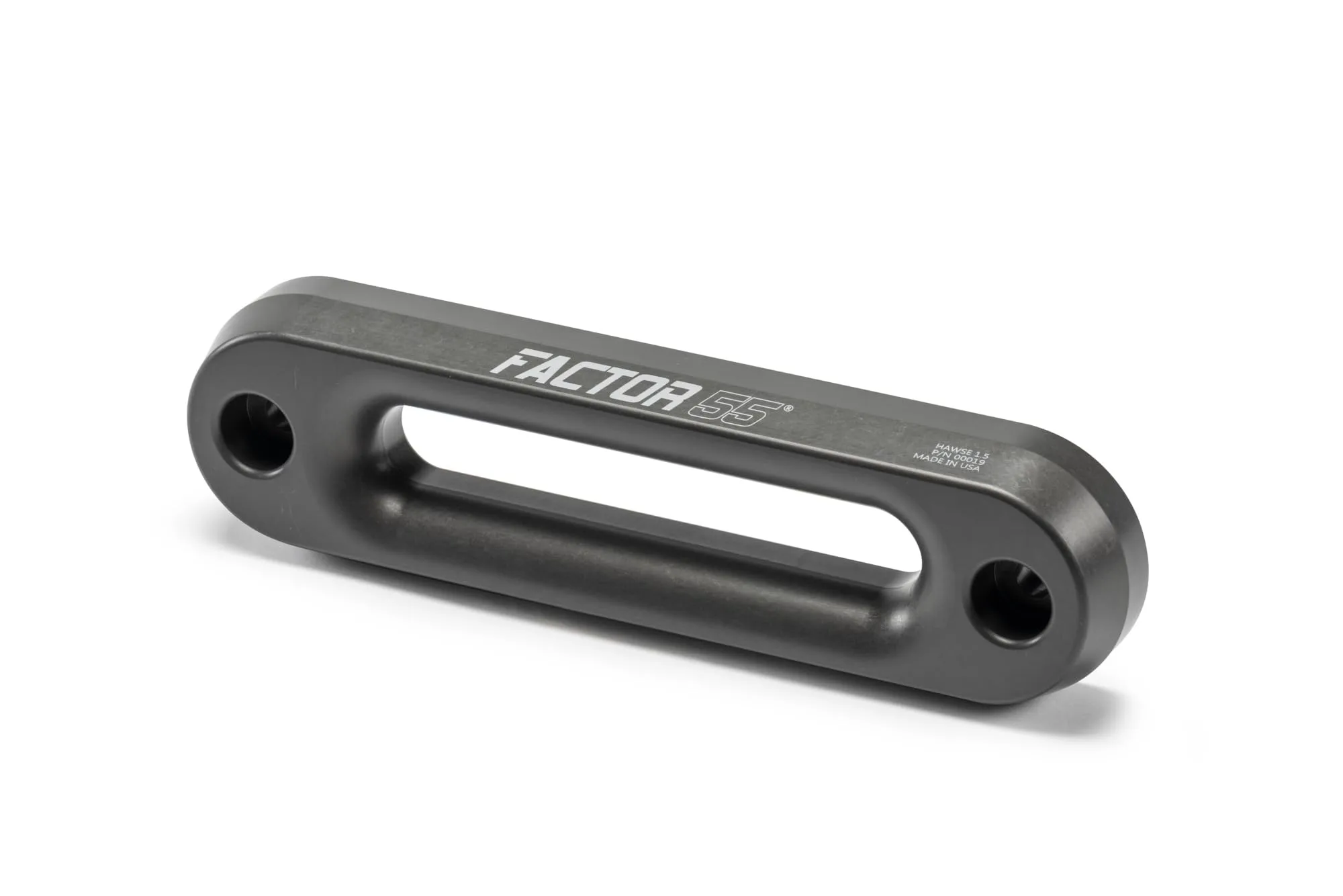 Factor 55 Hawse Fairlead for Synthetic Winch Rope, 1.5" Thickness - Gray