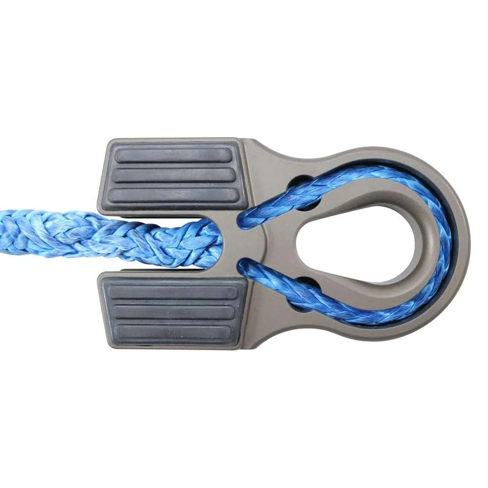 Factor 55 Flat Splicer Low-Profile Design for Synthetic Rope, Fits Synthetic Rope up to 1/2" - Gray