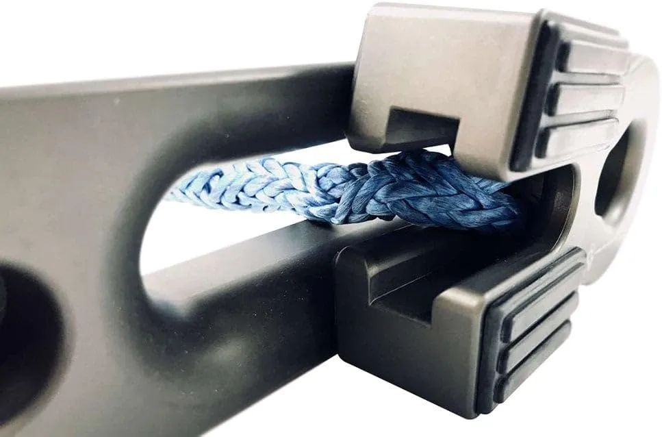 Factor 55 Flat Splicer Low-Profile Design for Synthetic Rope, Fits Synthetic Rope up to 1/2" - Gray
