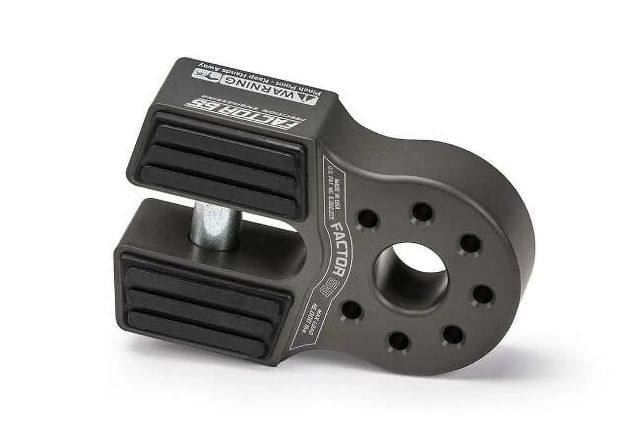 Factor 55 Flatlink Shackle Mount Winch, Designed for use Steel or Synthetic Ropes up to 6,000 lbs - Gray