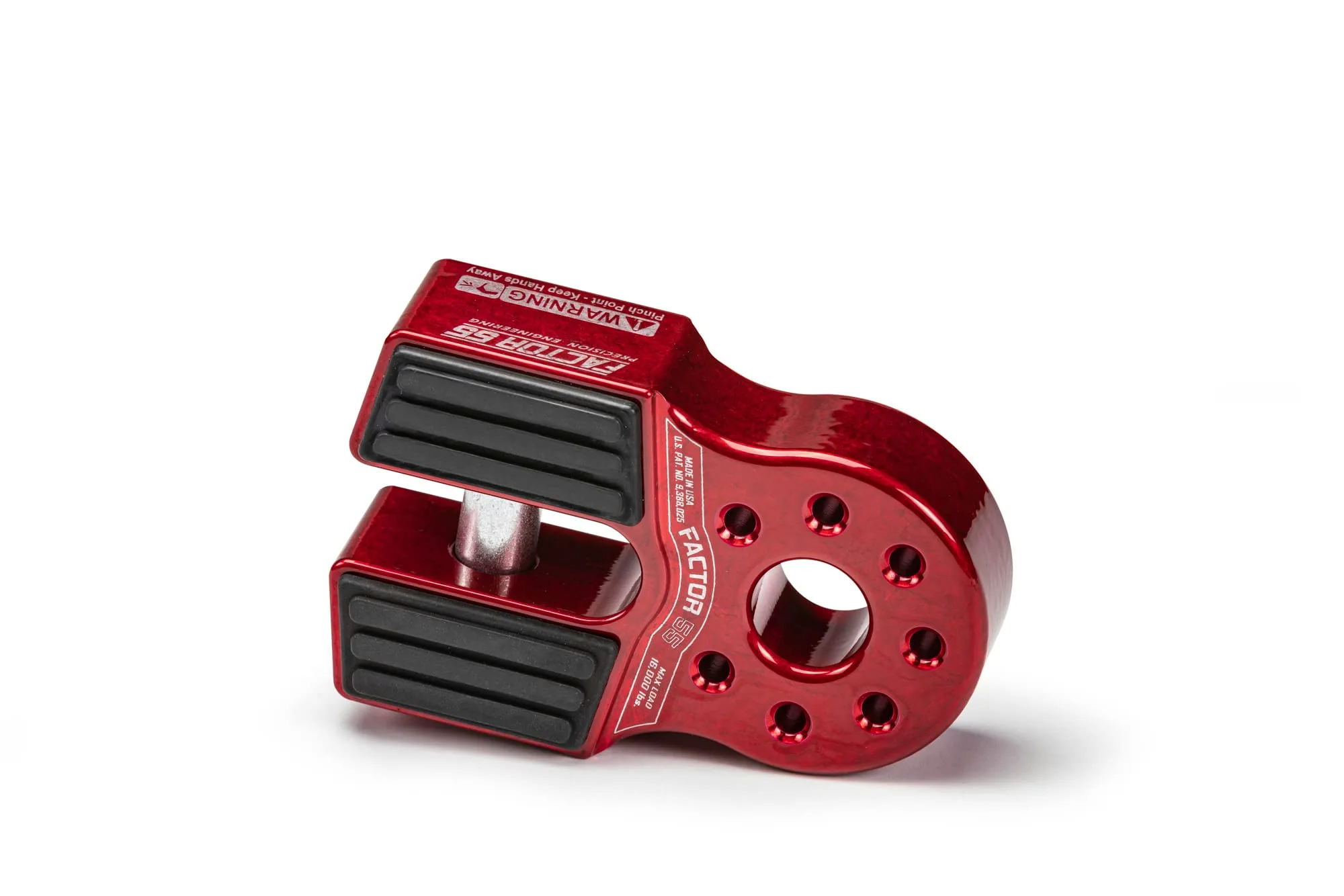 Factor 55 Flatlink Shackle Mount Winch, Designed for use Steel or Synthetic Ropes up to 6,000 lbs - Red