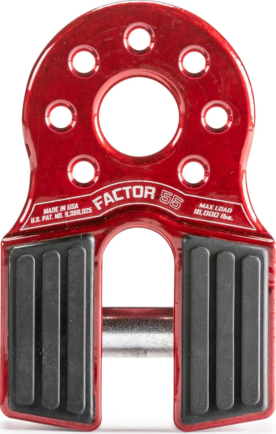 Factor 55 Flatlink Shackle Mount Winch, Designed for use Steel or Synthetic Ropes up to 6,000 lbs - Red