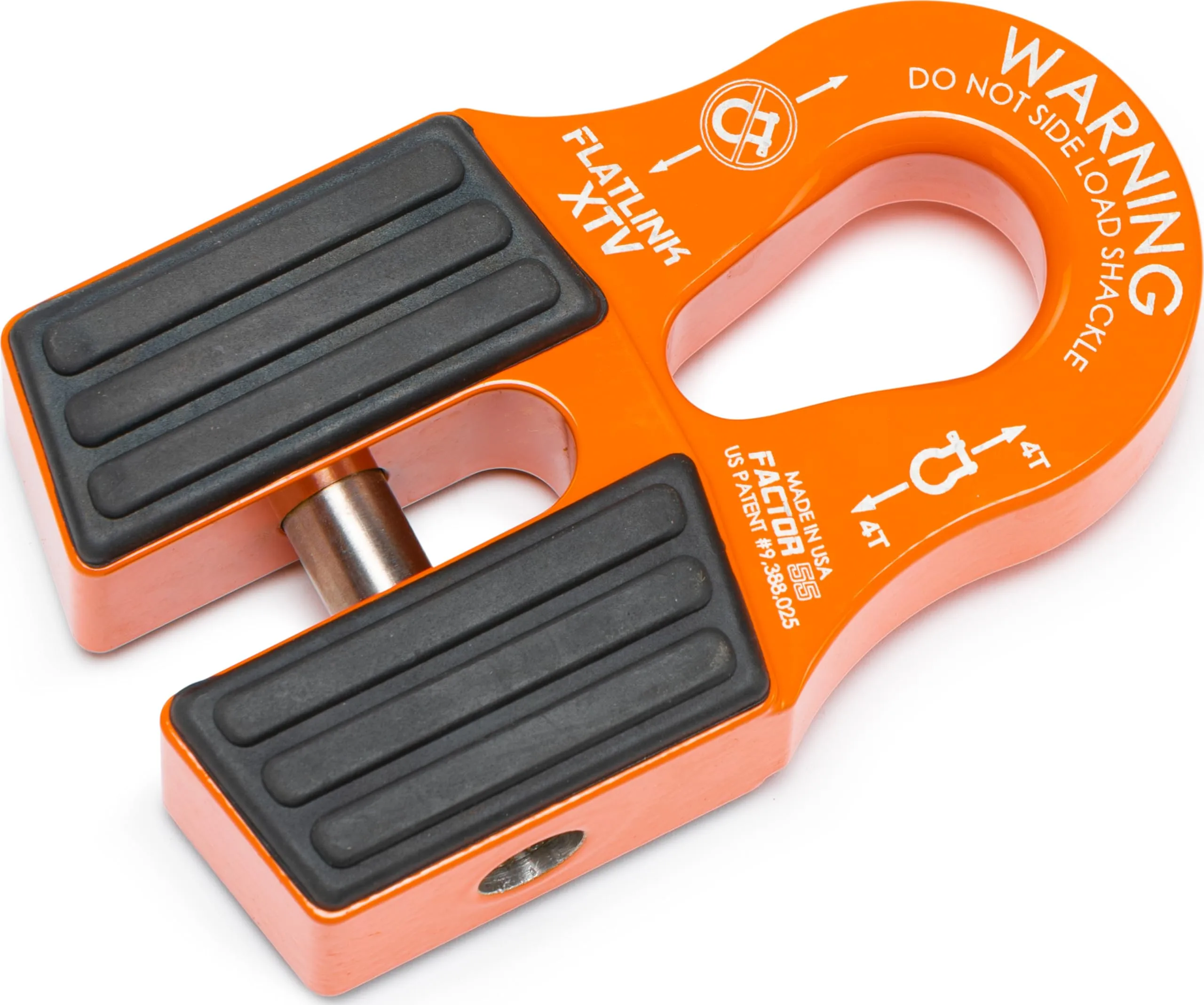 Factor 55 Flatlink XTV Closed System Winch, Designed for UTV/ATV Winches with Steel or Synthetic Ropes up to 6,000 lbs - Orange