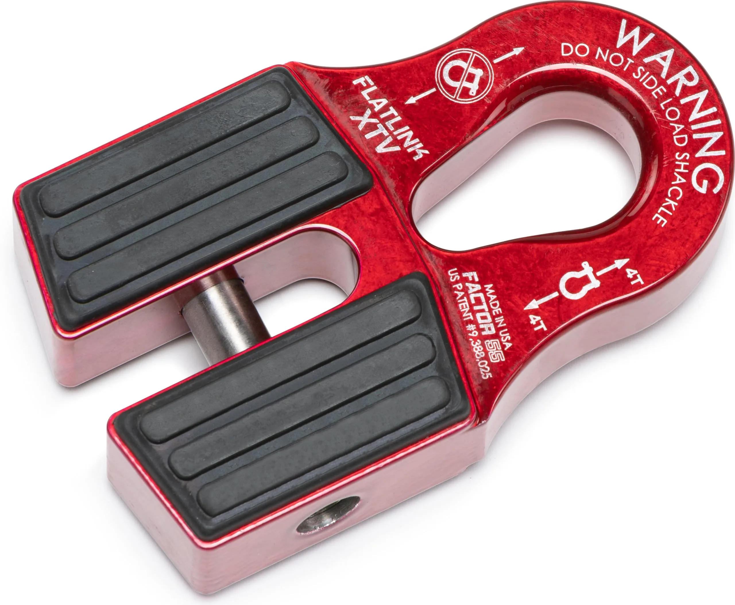 Factor 55 00070-01 Flatlink XTV (ATV and UTV) Winch Shackle Mount - Red