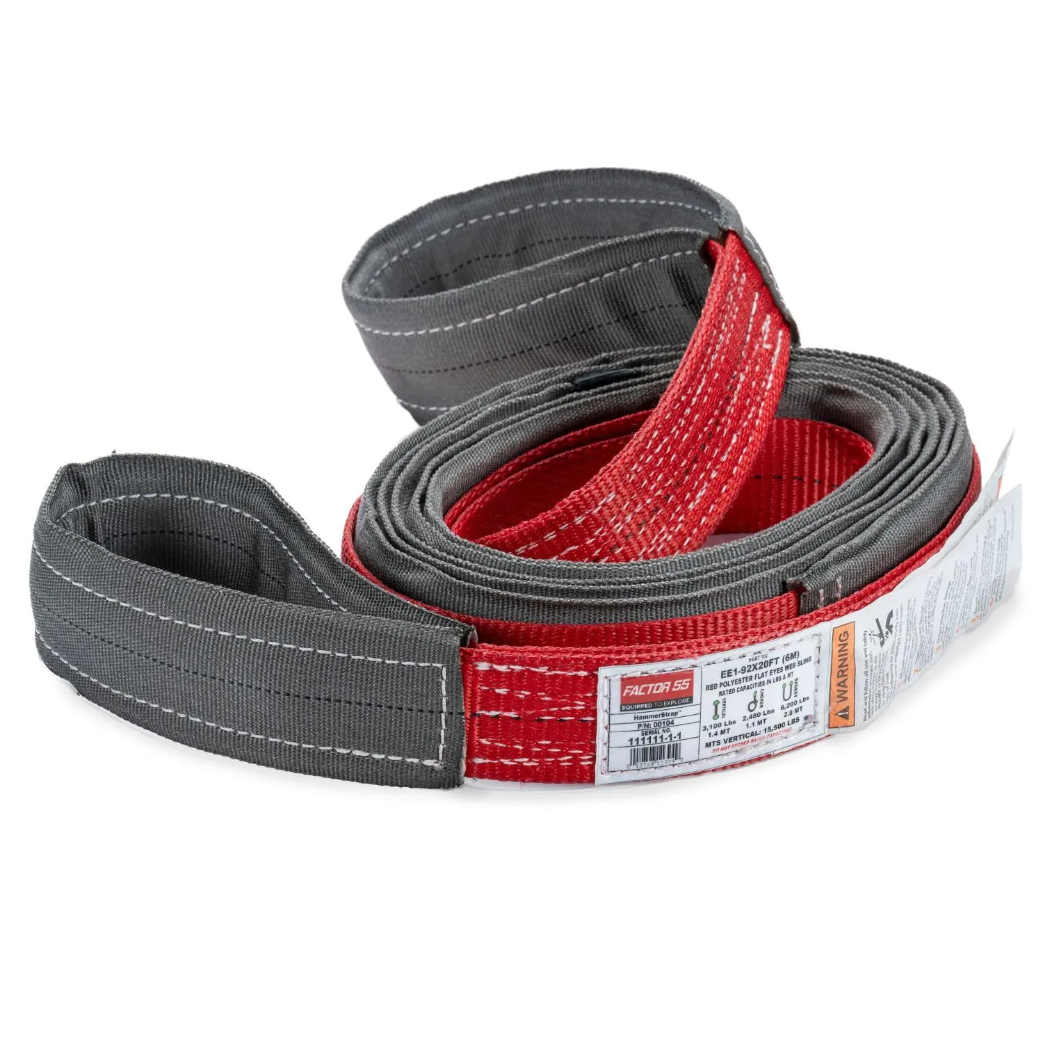 Factor 55 PN 00104 Hammerstrap 2 in x 20 ft Ideal for recoveries