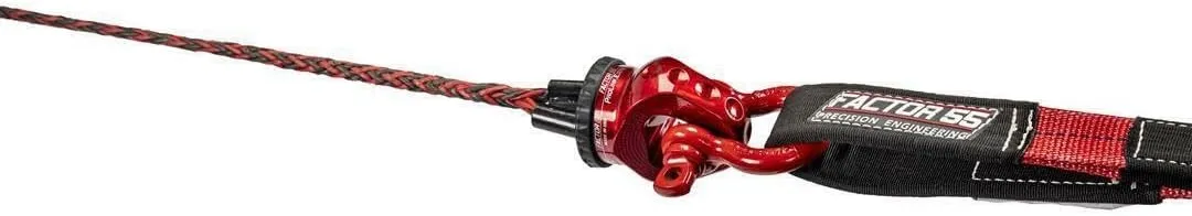 Factor 55 Prolink E Titanium Double Shear Pin, Designed for Steel Cables and Synthetic Winch Ropes up to 3/8" Diameter - Red