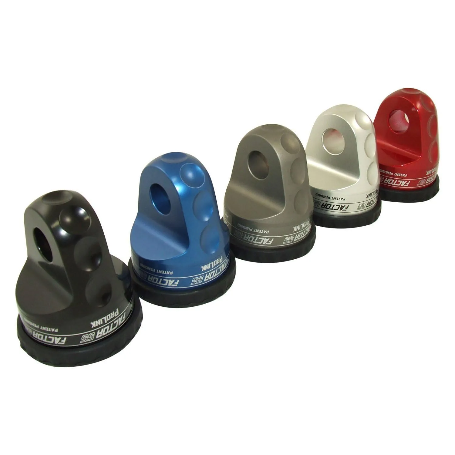 Factor 55 ProLink Winch Shackle Mount for Large Overland and Military-Style Vehicles, Fits Lines Up to 1/2" Diameter - Silver