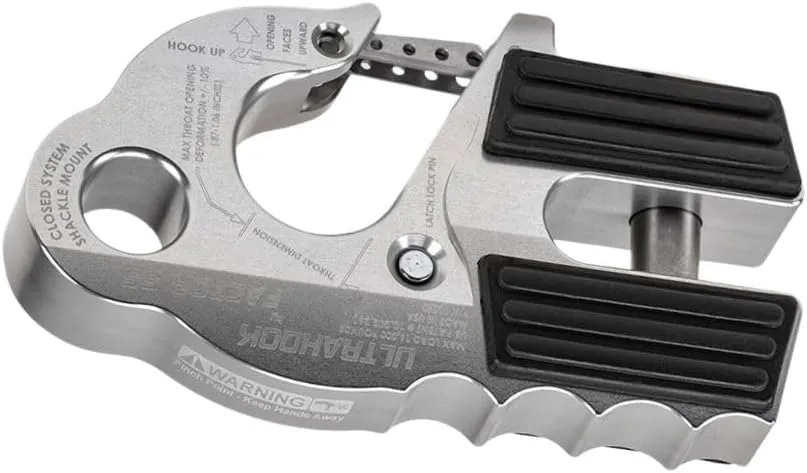 FACTOR 55 Ultrahook Winch Hook Closed System Shackle Mount